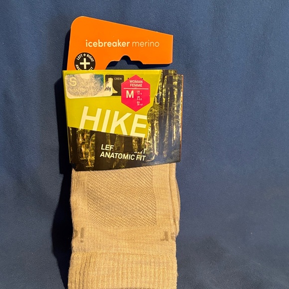 Icebreaker Accessories - Icebreaker Hike Crew Merino Socks - Light Beige